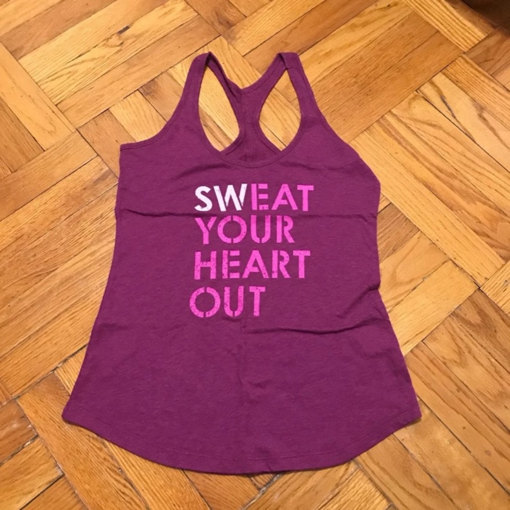 Activewear tank, Purple with Pink